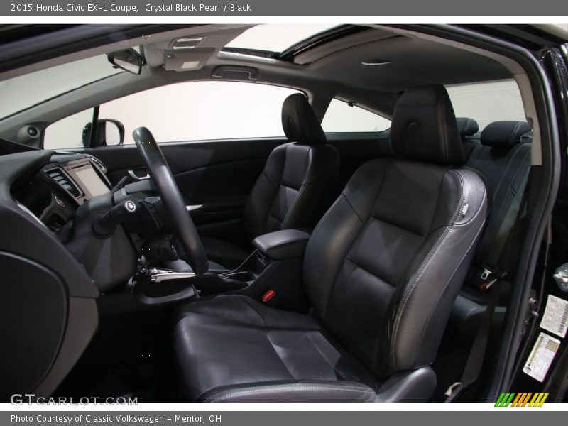 Front Seat of 2015 Civic EX-L Coupe