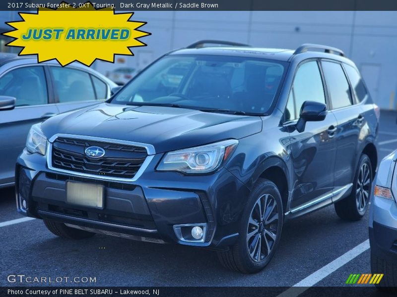 Dark Gray Metallic / Saddle Brown 2017 Subaru Forester 2.0XT Touring