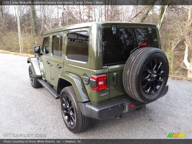 Sarge Green / Black 2021 Jeep Wrangler Unlimited Sahara 4xe Hybrid