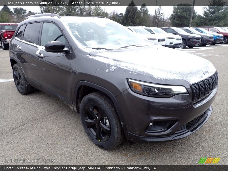 Granite Crystal Metallic / Black 2023 Jeep Cherokee Altitude Lux 4x4