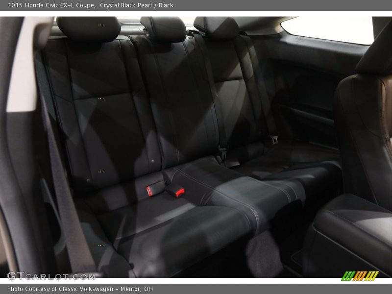 Crystal Black Pearl / Black 2015 Honda Civic EX-L Coupe