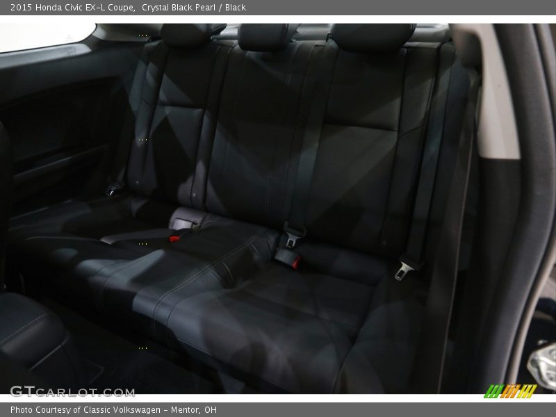 Crystal Black Pearl / Black 2015 Honda Civic EX-L Coupe