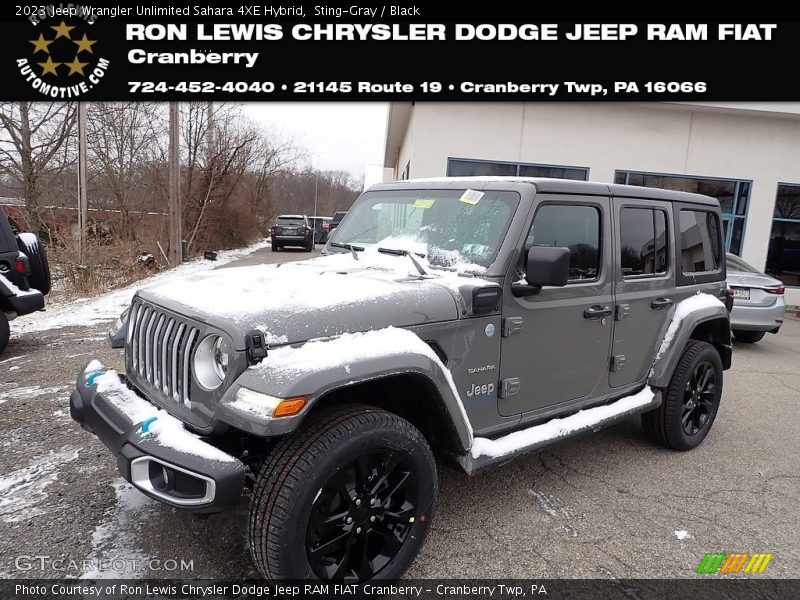 Sting-Gray / Black 2023 Jeep Wrangler Unlimited Sahara 4XE Hybrid