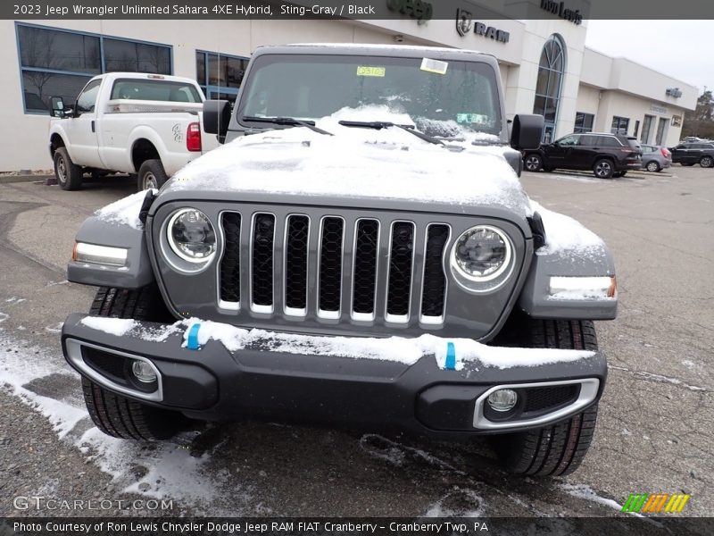 Sting-Gray / Black 2023 Jeep Wrangler Unlimited Sahara 4XE Hybrid