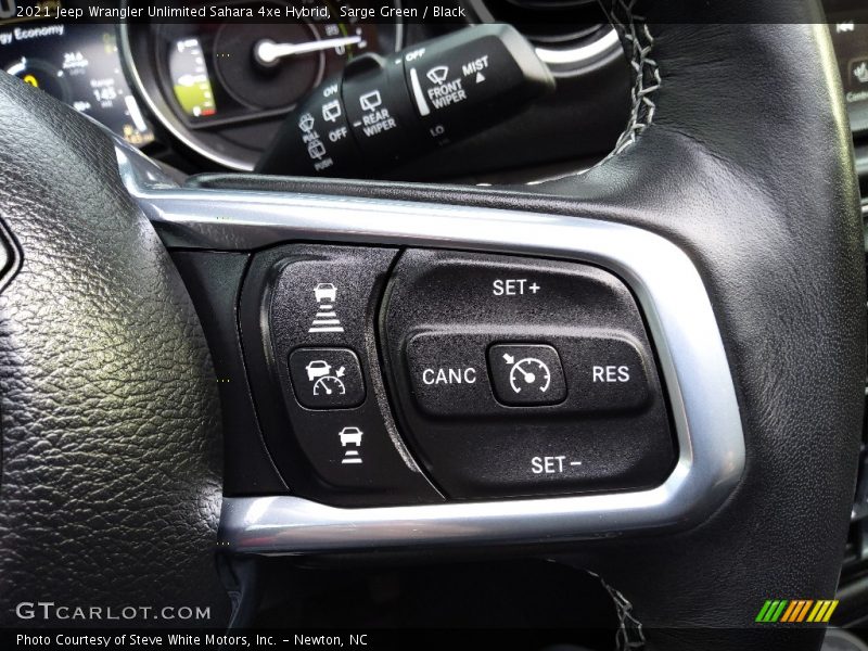 Controls of 2021 Wrangler Unlimited Sahara 4xe Hybrid