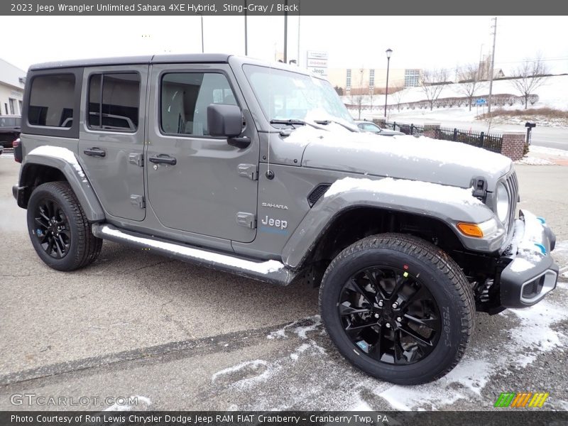 Sting-Gray / Black 2023 Jeep Wrangler Unlimited Sahara 4XE Hybrid