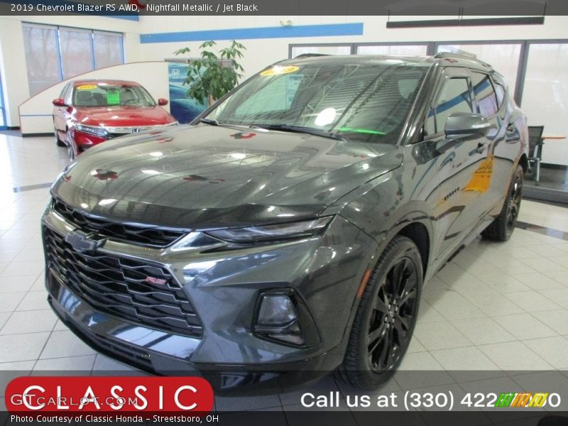 Nightfall Metallic / Jet Black 2019 Chevrolet Blazer RS AWD