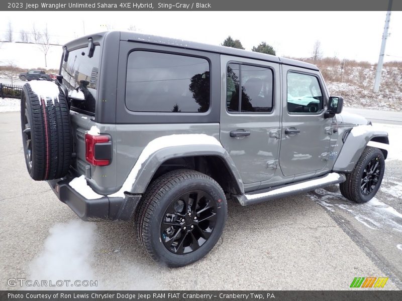 Sting-Gray / Black 2023 Jeep Wrangler Unlimited Sahara 4XE Hybrid