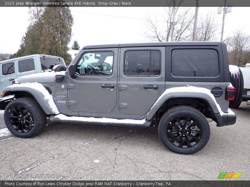 Sting-Gray / Black 2023 Jeep Wrangler Unlimited Sahara 4XE Hybrid