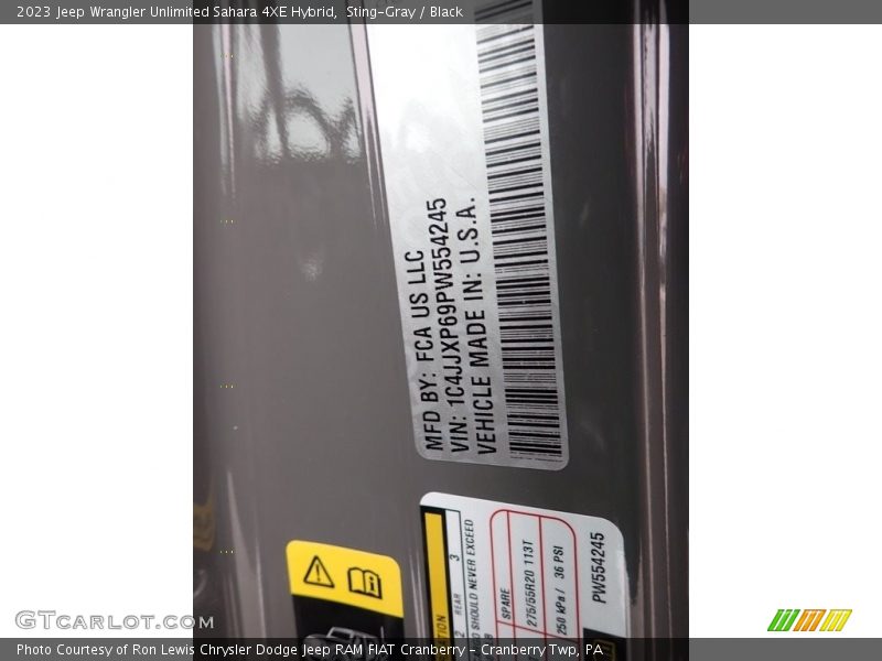 Sting-Gray / Black 2023 Jeep Wrangler Unlimited Sahara 4XE Hybrid