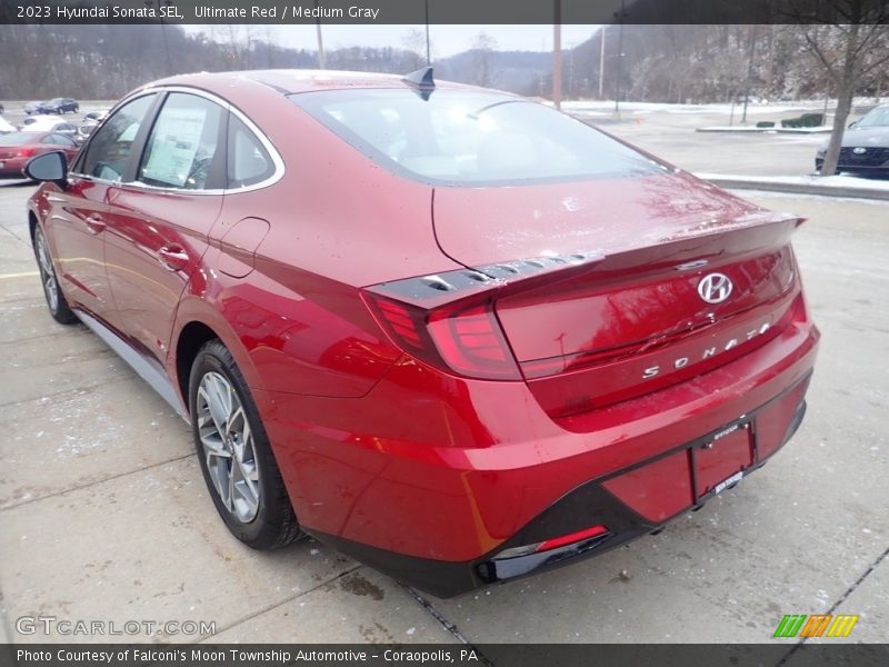 Ultimate Red / Medium Gray 2023 Hyundai Sonata SEL