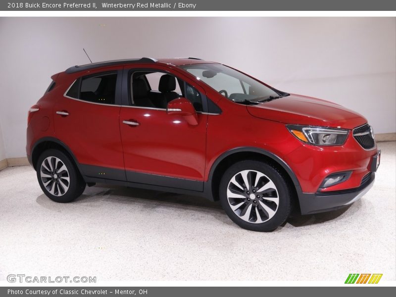 Winterberry Red Metallic / Ebony 2018 Buick Encore Preferred II