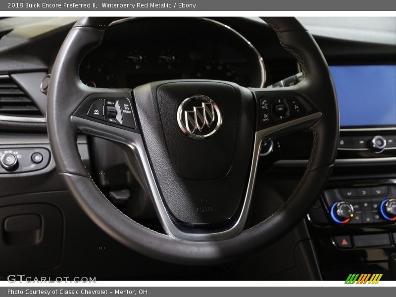 Winterberry Red Metallic / Ebony 2018 Buick Encore Preferred II