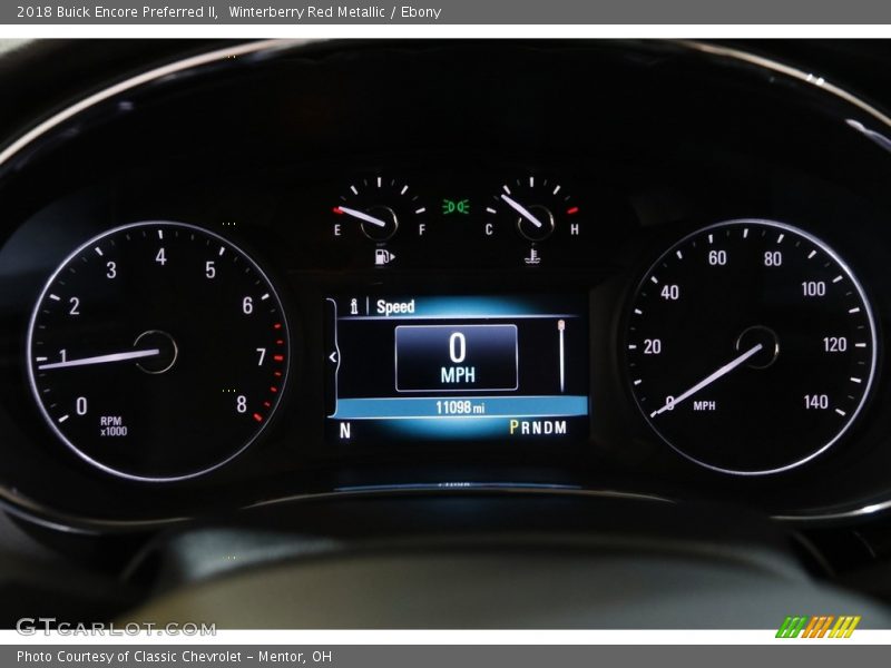 Winterberry Red Metallic / Ebony 2018 Buick Encore Preferred II