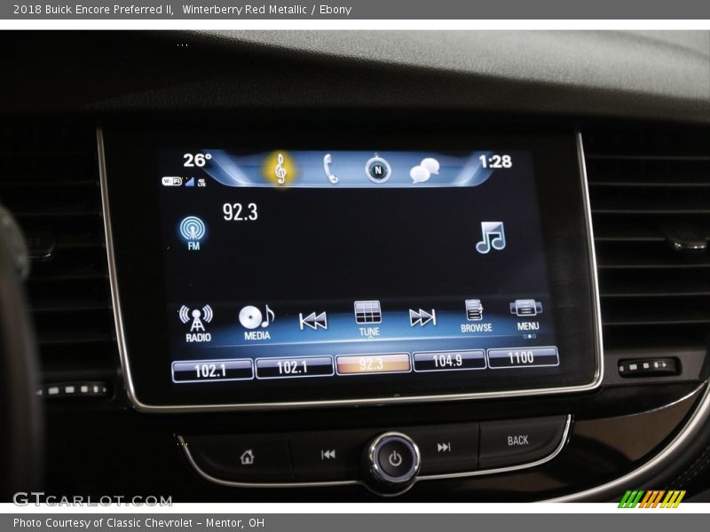 Winterberry Red Metallic / Ebony 2018 Buick Encore Preferred II