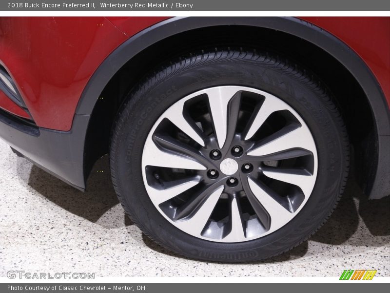 Winterberry Red Metallic / Ebony 2018 Buick Encore Preferred II