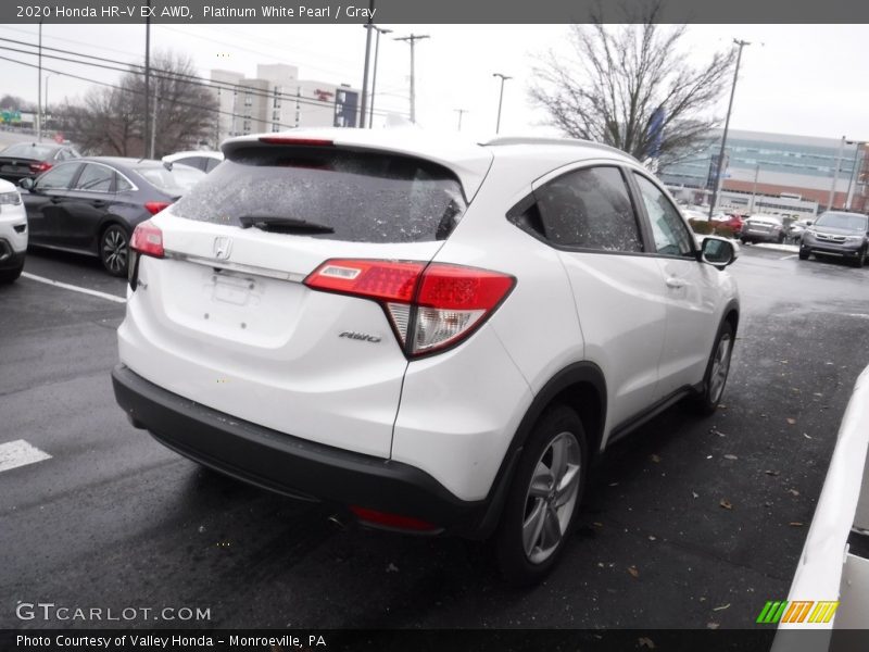 Platinum White Pearl / Gray 2020 Honda HR-V EX AWD