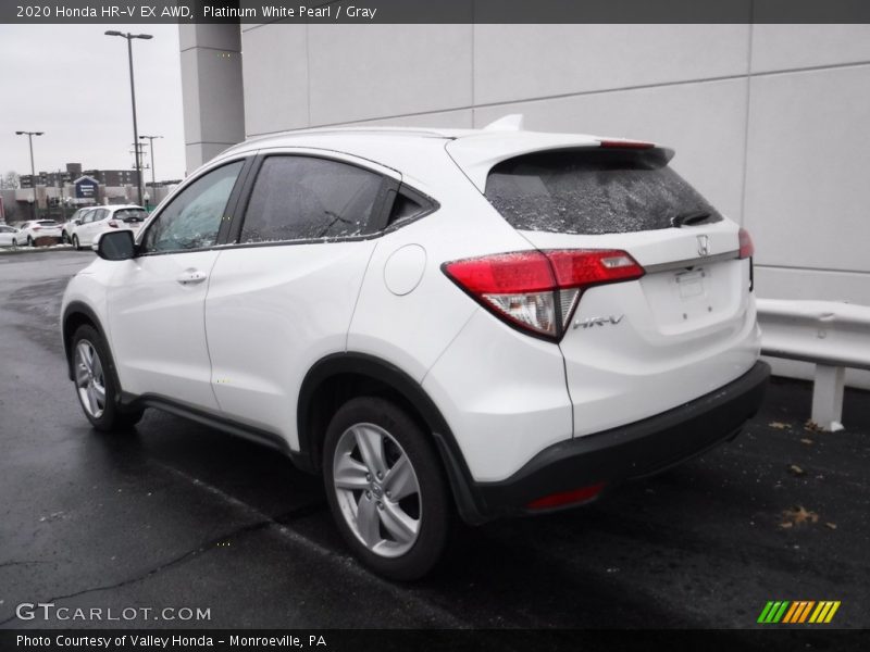 Platinum White Pearl / Gray 2020 Honda HR-V EX AWD