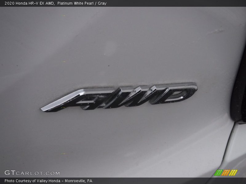 Platinum White Pearl / Gray 2020 Honda HR-V EX AWD