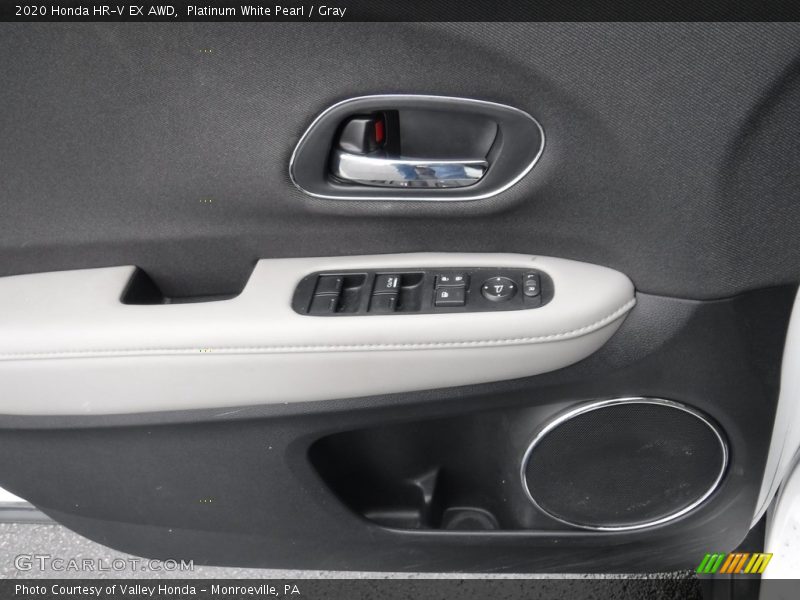 Platinum White Pearl / Gray 2020 Honda HR-V EX AWD