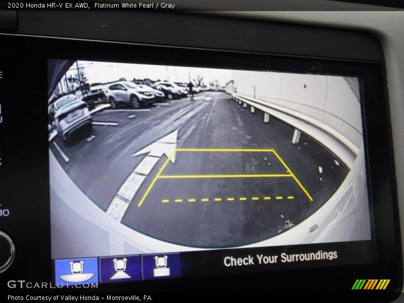 Platinum White Pearl / Gray 2020 Honda HR-V EX AWD