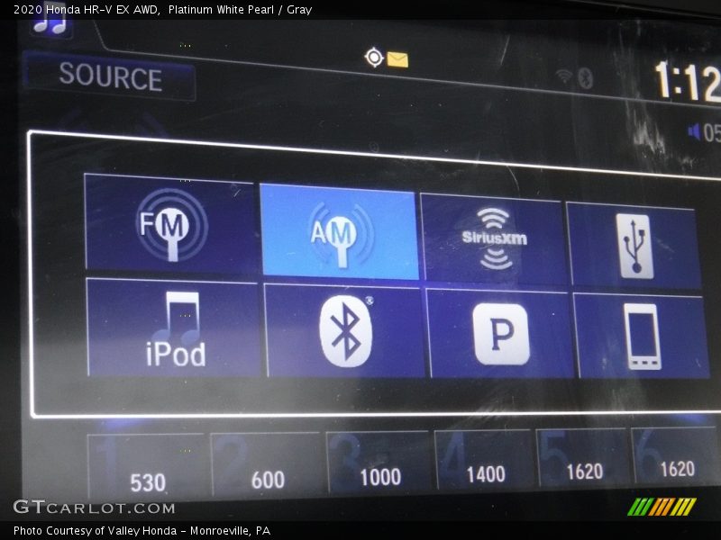 Platinum White Pearl / Gray 2020 Honda HR-V EX AWD