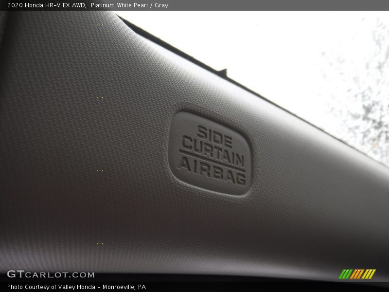 Platinum White Pearl / Gray 2020 Honda HR-V EX AWD