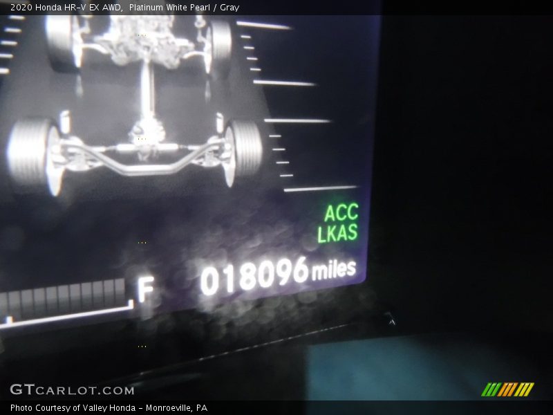 Platinum White Pearl / Gray 2020 Honda HR-V EX AWD