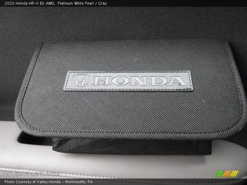 Platinum White Pearl / Gray 2020 Honda HR-V EX AWD