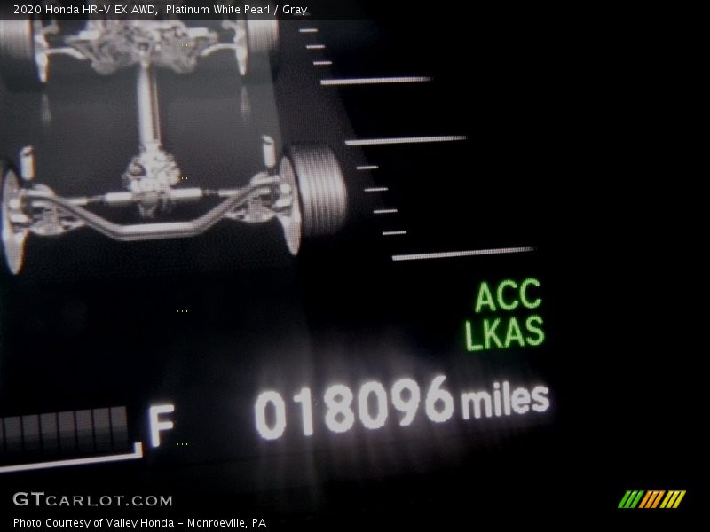 Platinum White Pearl / Gray 2020 Honda HR-V EX AWD