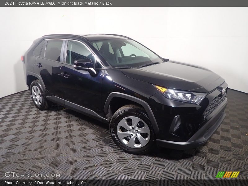 Midnight Black Metallic / Black 2021 Toyota RAV4 LE AWD