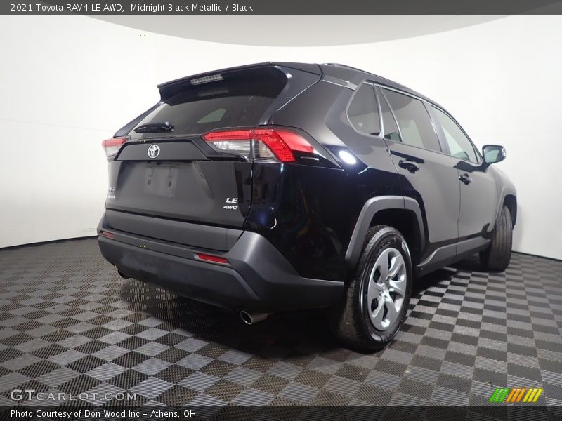 Midnight Black Metallic / Black 2021 Toyota RAV4 LE AWD