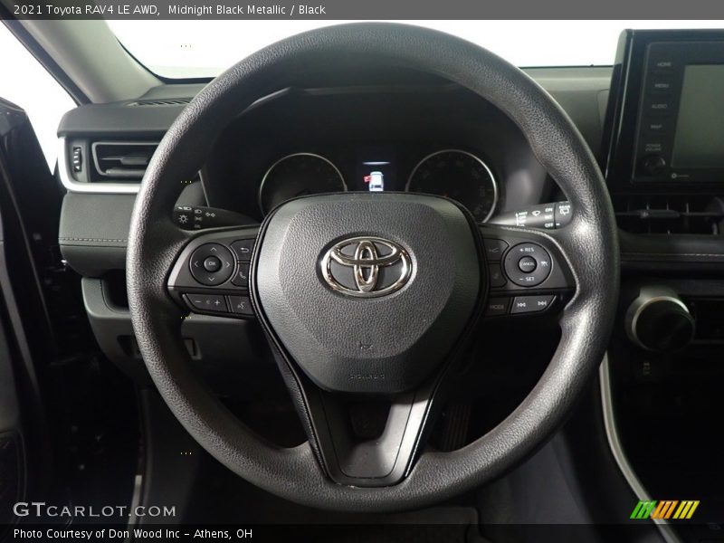Midnight Black Metallic / Black 2021 Toyota RAV4 LE AWD