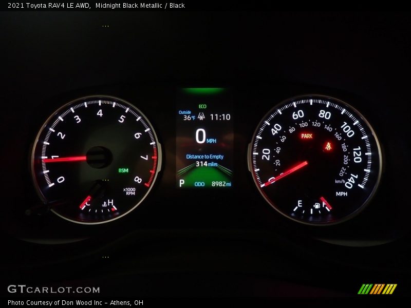 Midnight Black Metallic / Black 2021 Toyota RAV4 LE AWD