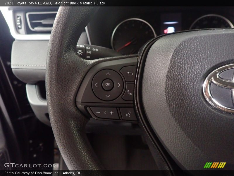 Midnight Black Metallic / Black 2021 Toyota RAV4 LE AWD