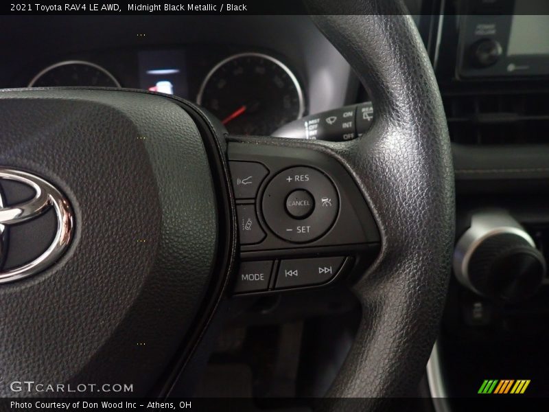 Midnight Black Metallic / Black 2021 Toyota RAV4 LE AWD