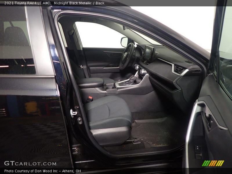 Midnight Black Metallic / Black 2021 Toyota RAV4 LE AWD