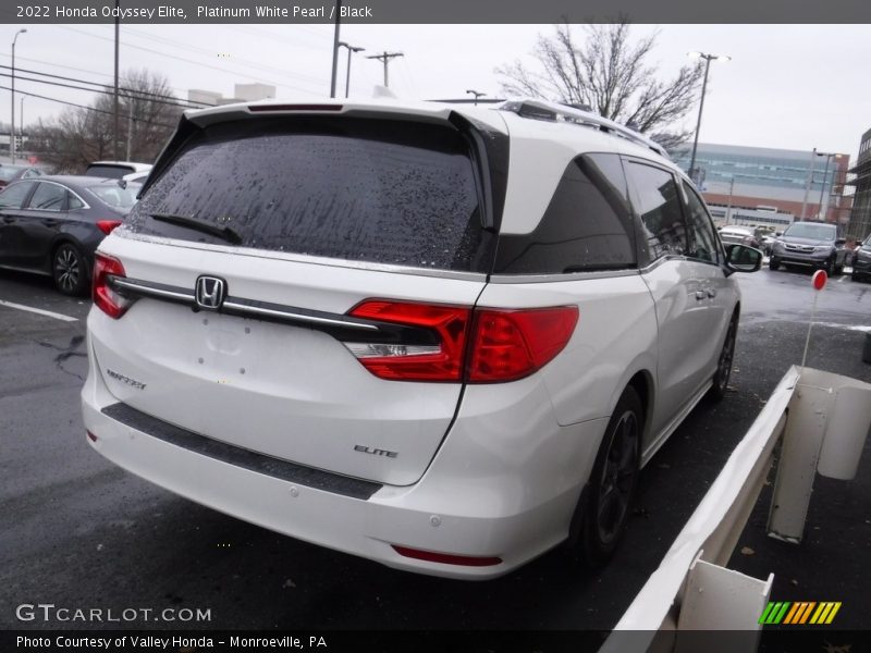 Platinum White Pearl / Black 2022 Honda Odyssey Elite