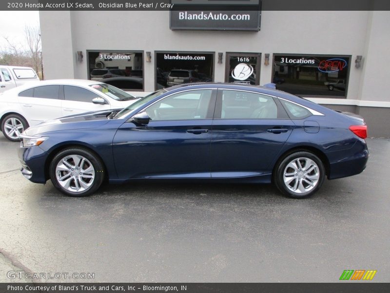 Obsidian Blue Pearl / Gray 2020 Honda Accord LX Sedan