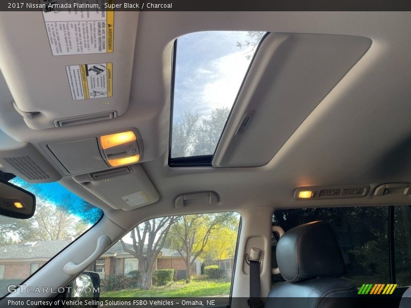 Sunroof of 2017 Armada Platinum