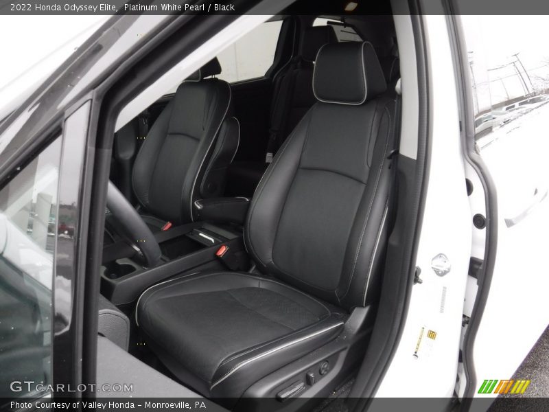 Platinum White Pearl / Black 2022 Honda Odyssey Elite