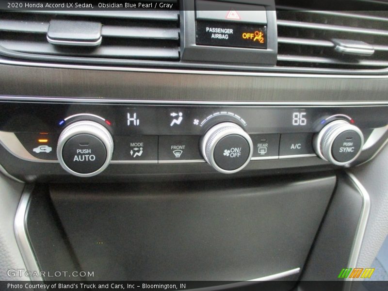 Obsidian Blue Pearl / Gray 2020 Honda Accord LX Sedan