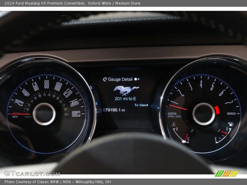  2014 Mustang V6 Premium Convertible V6 Premium Convertible Gauges