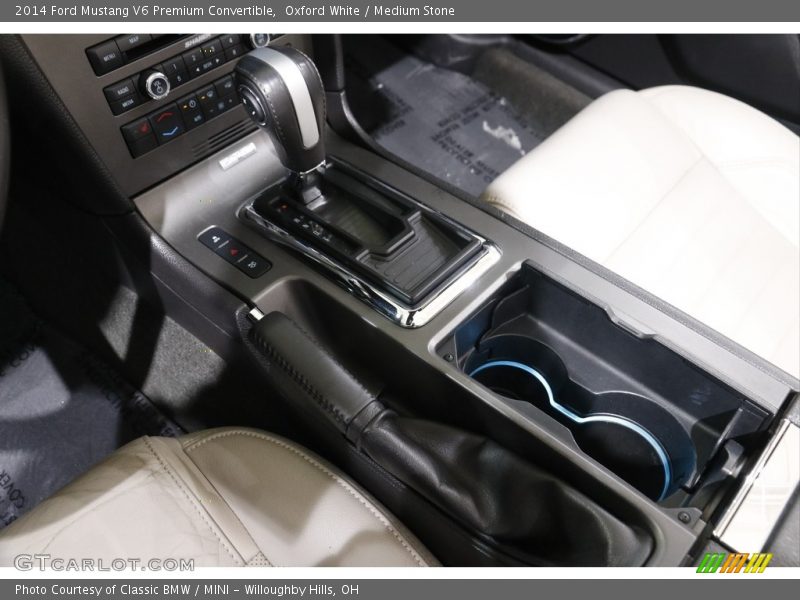 Oxford White / Medium Stone 2014 Ford Mustang V6 Premium Convertible
