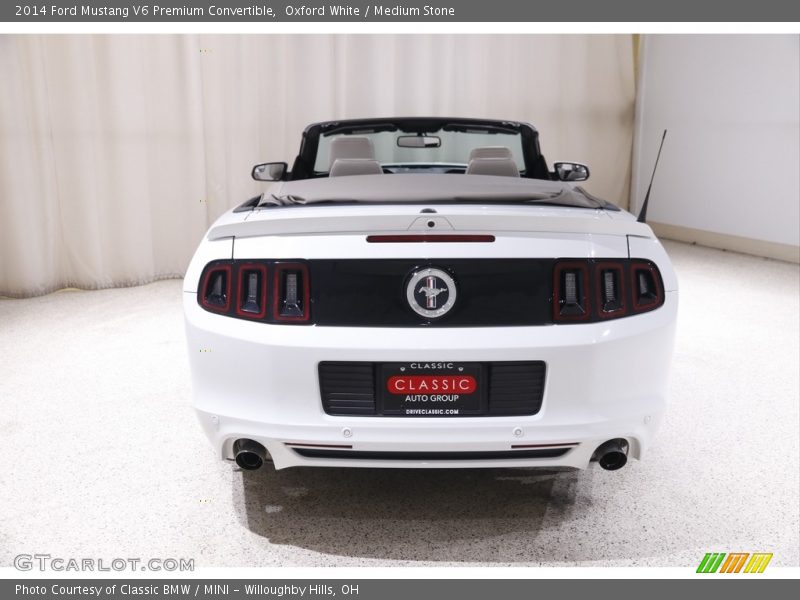 Oxford White / Medium Stone 2014 Ford Mustang V6 Premium Convertible