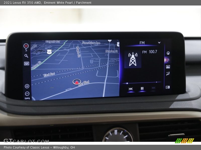 Navigation of 2021 RX 350 AWD