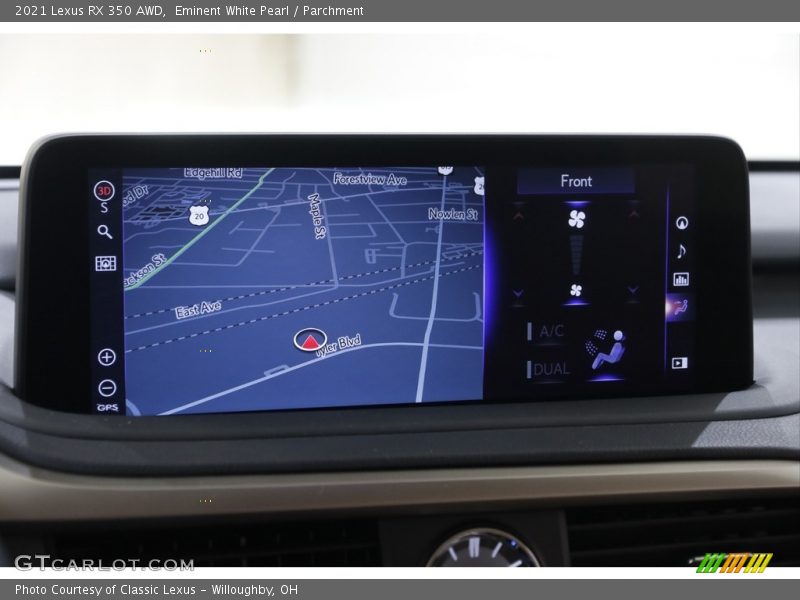 Navigation of 2021 RX 350 AWD