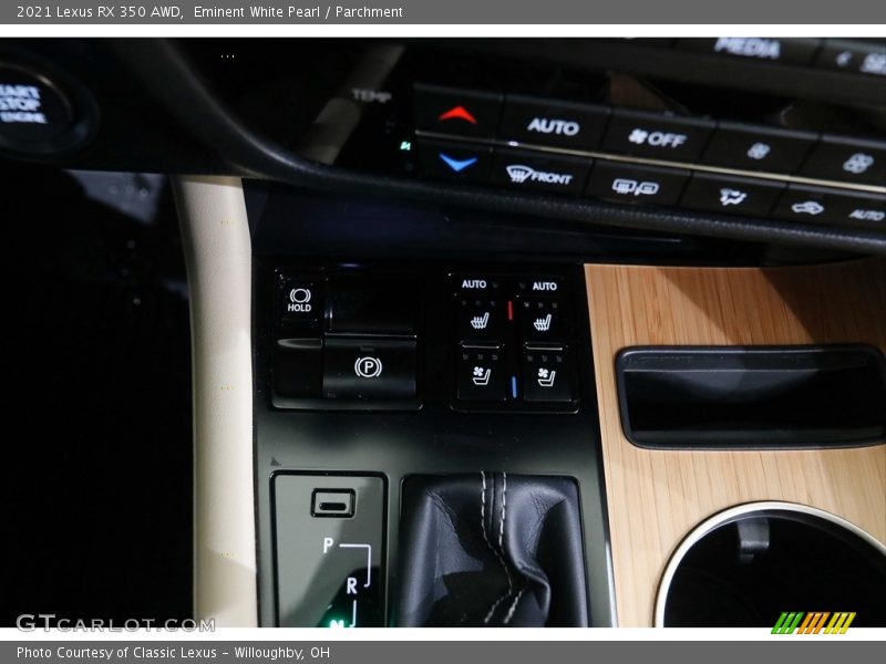 Controls of 2021 RX 350 AWD