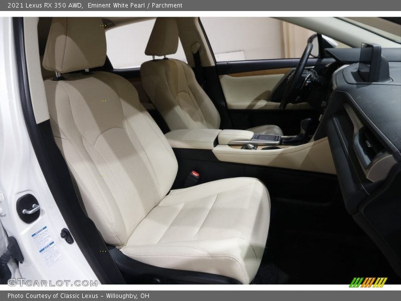 Front Seat of 2021 RX 350 AWD