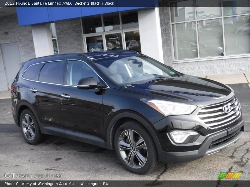 Becketts Black / Black 2013 Hyundai Santa Fe Limited AWD